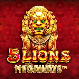 5 Lions Megaways online game logo by Pragmatic Play on beefscasino.eu