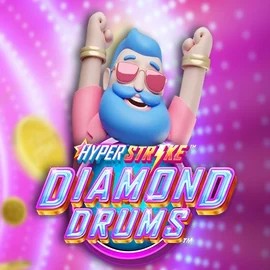 Hyper Strike Diamond Drums logo by Gameburger Studios at Beef Casino